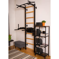 Stall bar for home with pull-up bar and dip station – BenchK 722