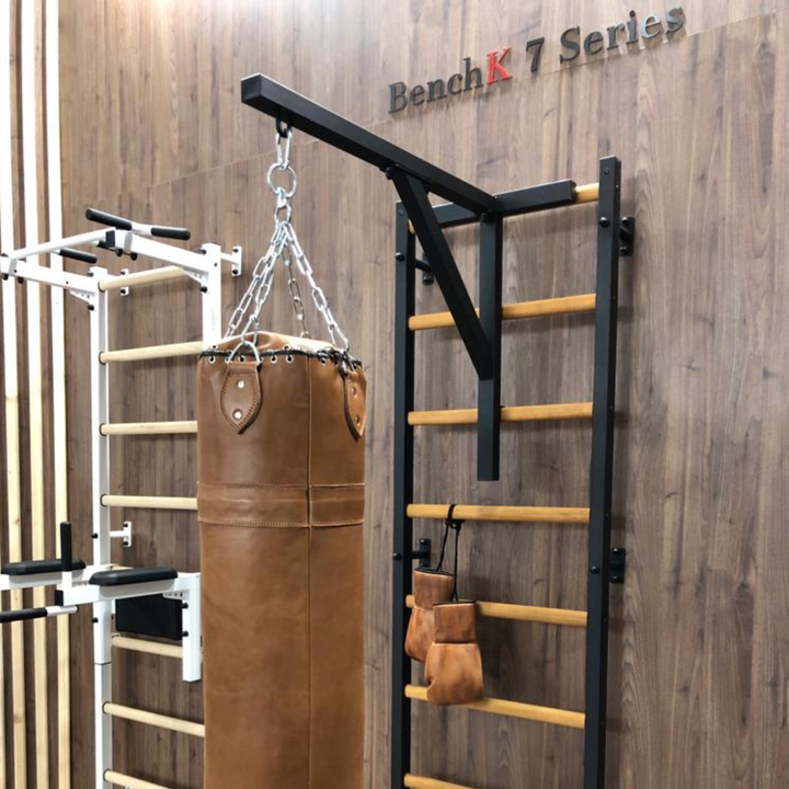 BenchK BBH boxing bag holder for home gym, punching bag holder compatible with BenchK wall bars