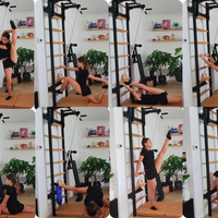 BenchK 711 wall bars with wooden pull up bar