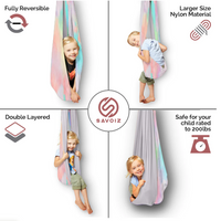 SAVOIZ Sensory Swing- Tie Dye- Sensory hammock- Therapy swing