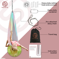 SAVOIZ Sensory Swing- Tie Dye- Sensory hammock- Therapy swing