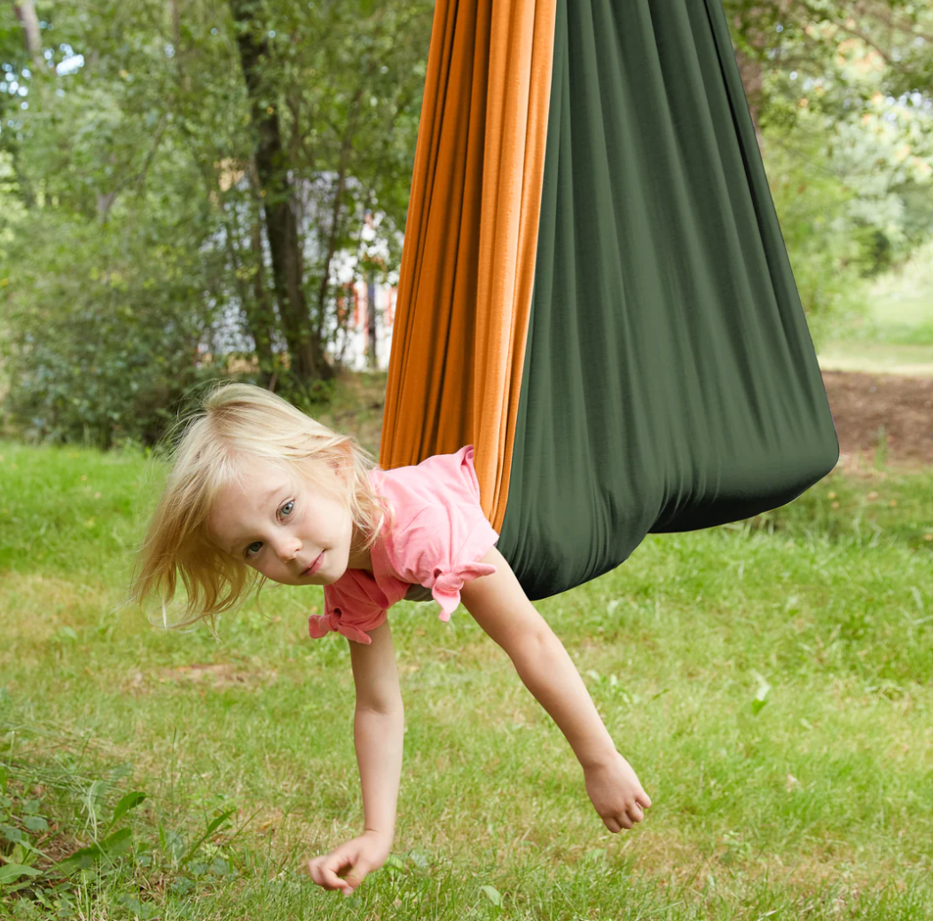 SAVOIZ Sensory Swing - Orange/Green, Pink/Grey, Purple (two toned)