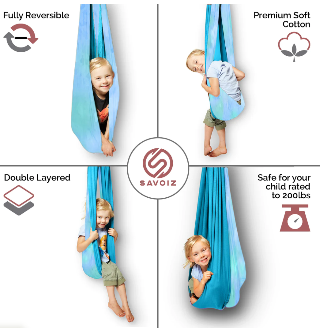 Sensory Swing -Tie Dye Teal