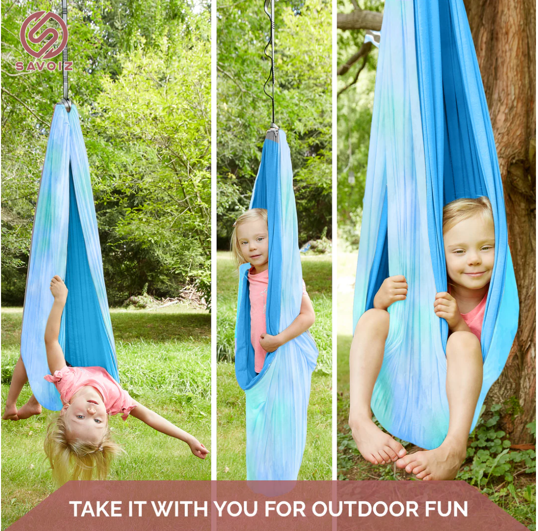 Sensory Swing -Tie Dye Teal