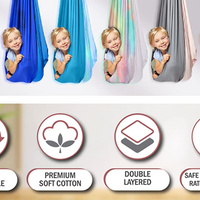 SAVOIZ Sensory Swing- Tie Dye- Sensory hammock- Therapy swing