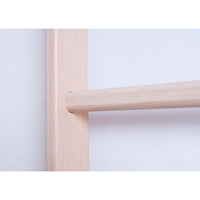 BenchK 111 Solid beech wood wall bars with adjustable pull-up bar