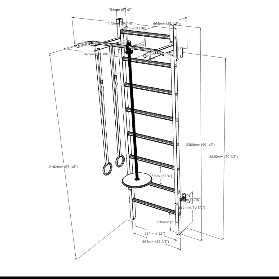 BenchK 221+A076 Wallbars