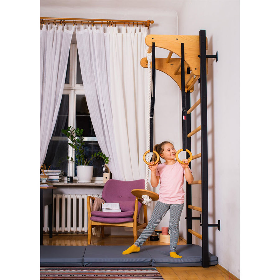 Swedish ladder for kids with gymnastic accessories – BenchK 211+A076