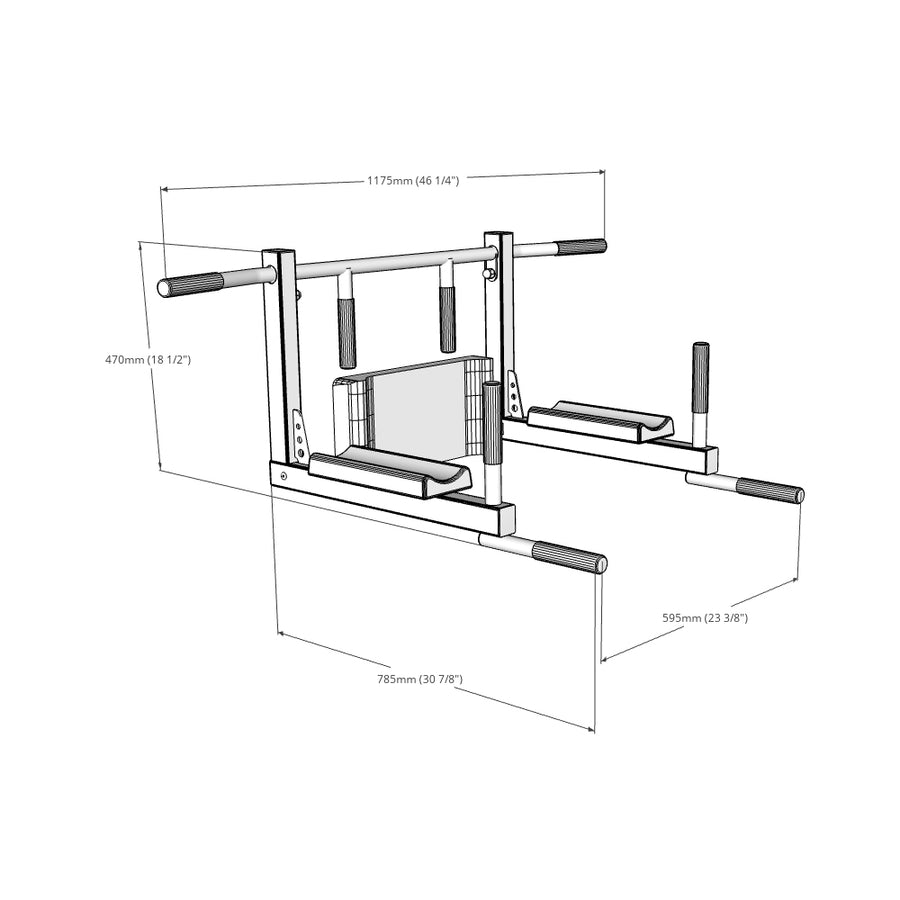 Pull up bar – dip bar BenchK D8 2in1