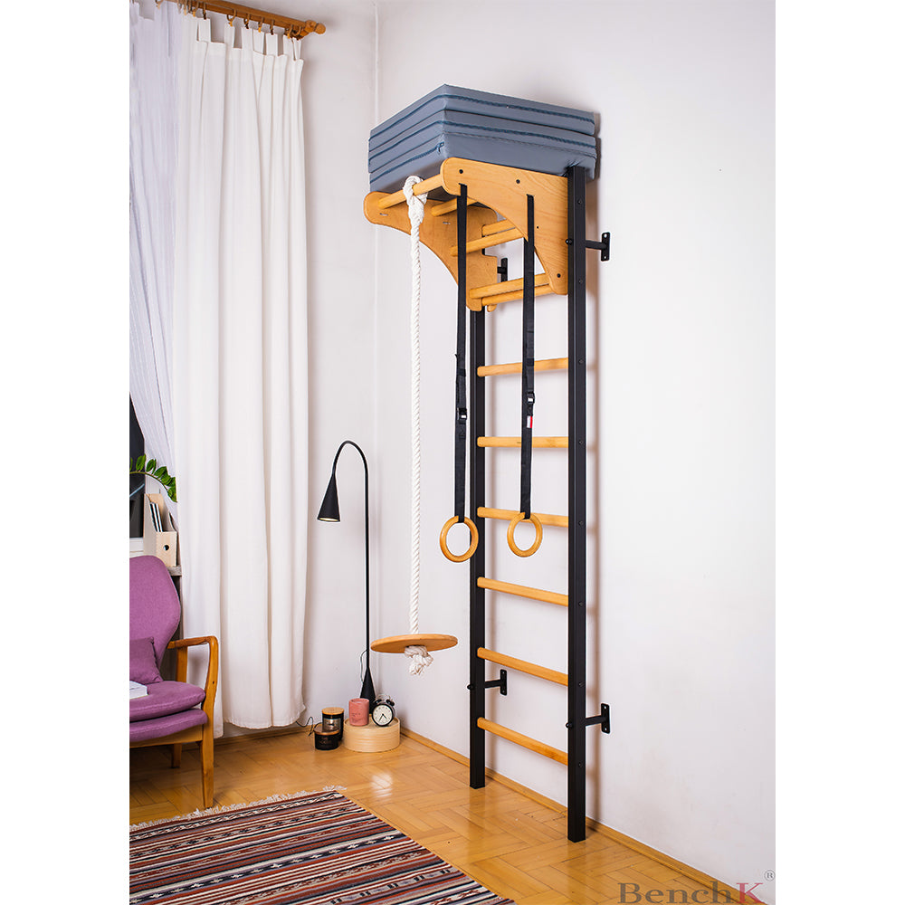 Swedish ladder for kids with gymnastic accessories – BenchK 211+A076